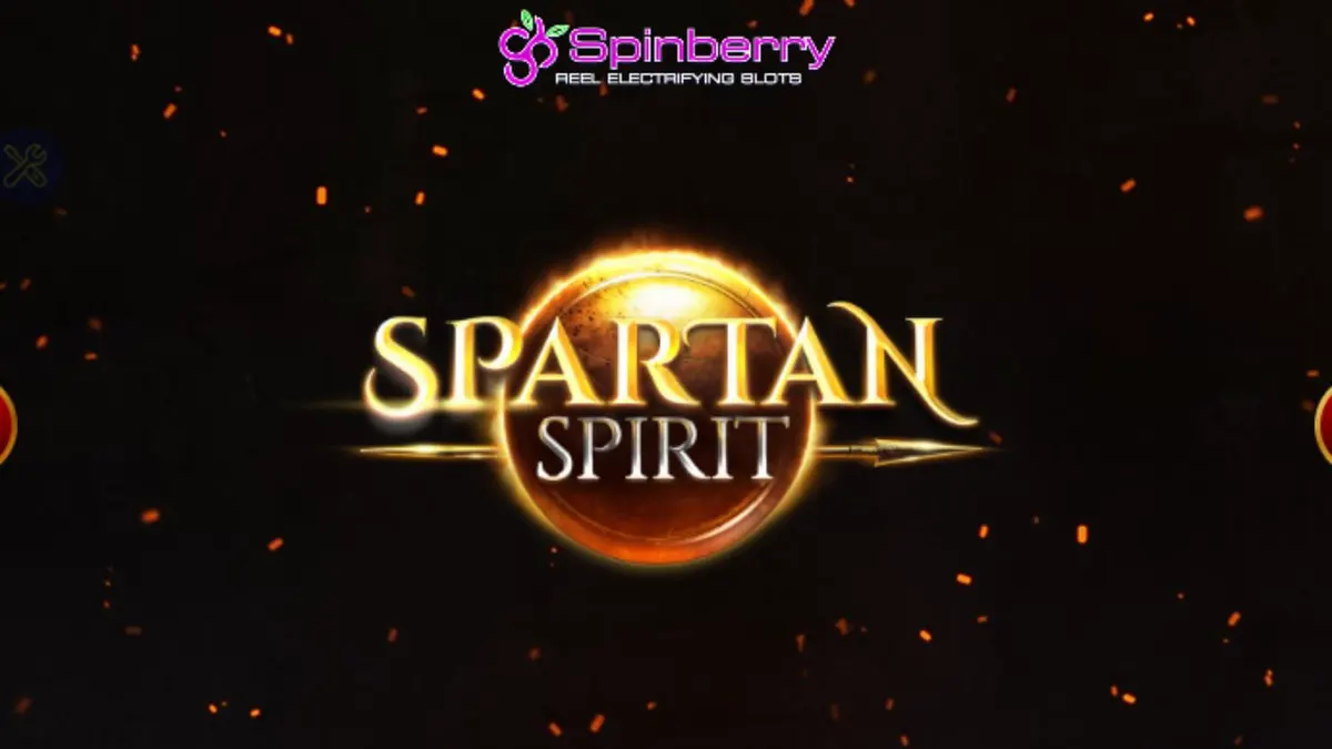 Guerreiro espartano em um campo de batalha épico com o título do slot Spartan Spirit